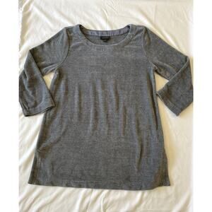 J. Jill Women's Wearever Collection Gray Soft Long Sleeve Sweater Top Size S